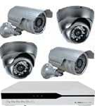 Network DVR system & upto 4 cameras