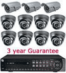 Everfocus DVD DVR system with 16 Cameras 